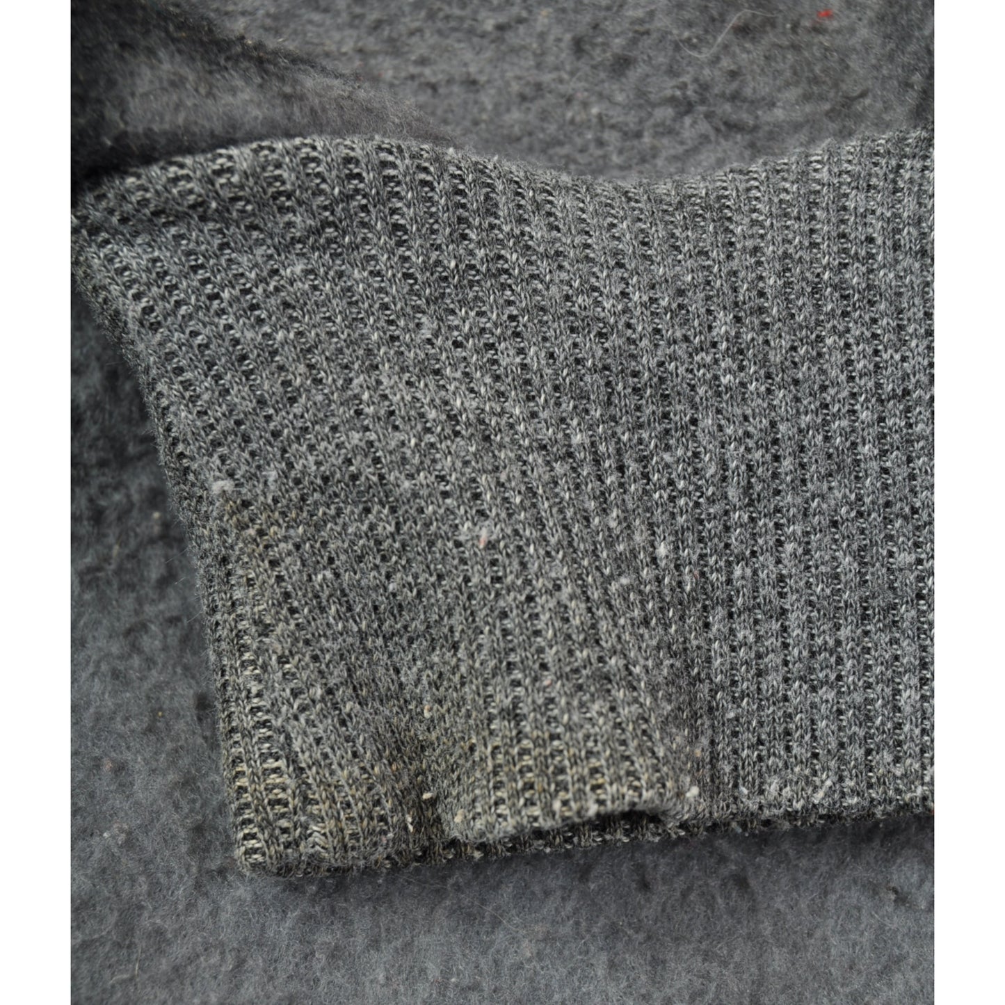 Vintage Fleece Jacket Retro Moose Pattern Grey Ladies XL