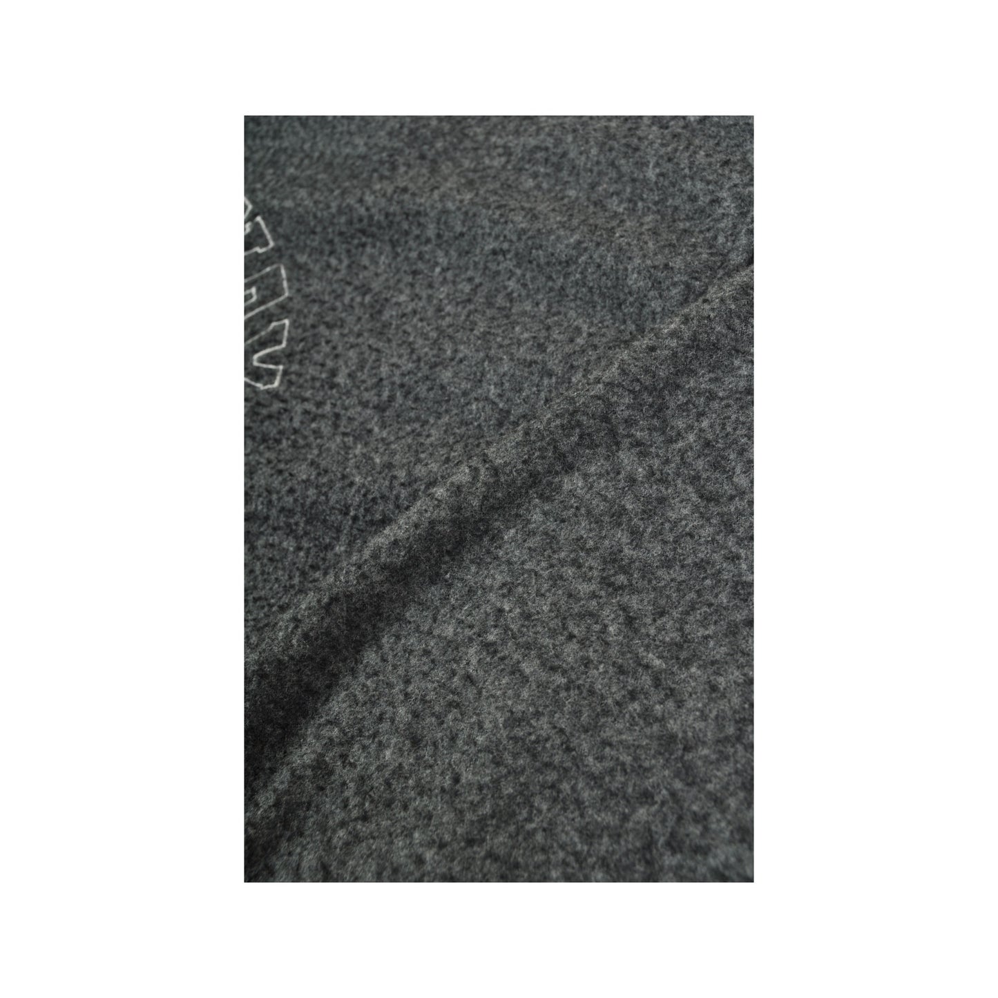 Vintage Fleece 1/4 Zip Retro Block Colour Pattern Grey Medium