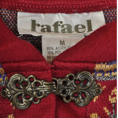 Vintage Fine Knitwear Top Clasp Fastening Ladies Medium