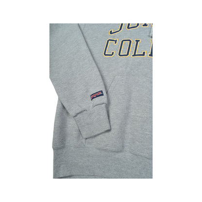Vintage Jansport Juniata College Hoodie Sweater Grey Medium