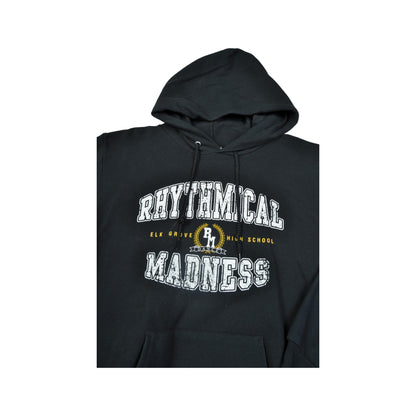 Vintage Rhythmical Madness Hoodie Sweater Black Small