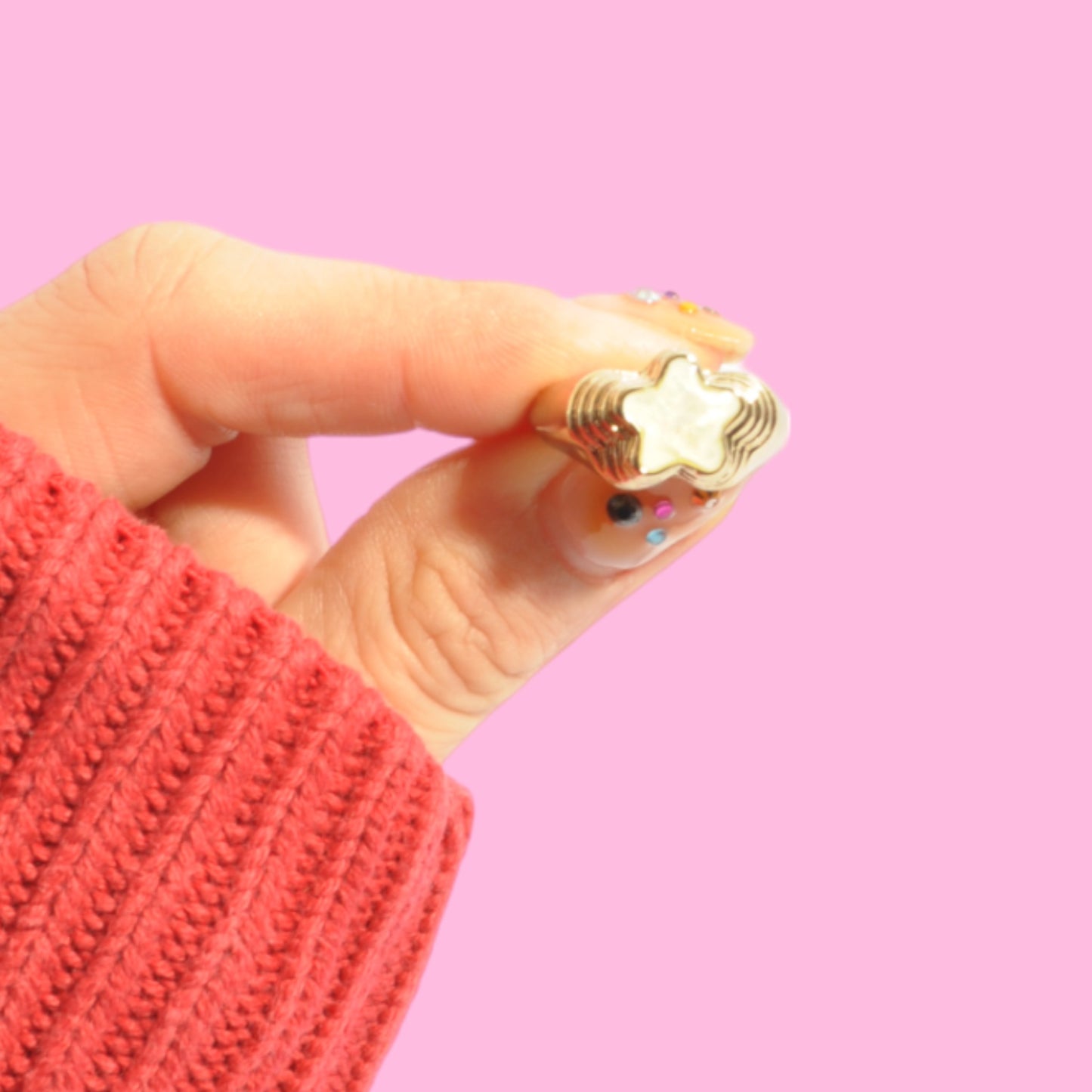 Star Child Gold Chunky Statement Ring