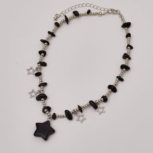Star Beaded Necklace Charm Pendant