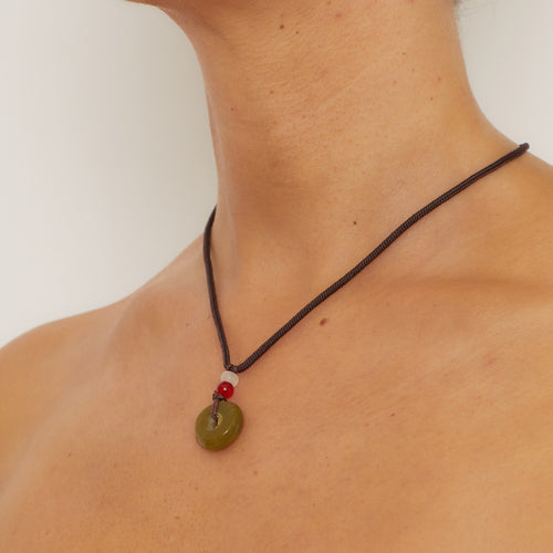 Cord Necklace Bead Pendant