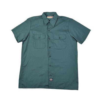 Vintage Dickies Shirt Short Sleeve Green Large