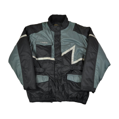 Vintage Ski Jacket Black/Grey XXL