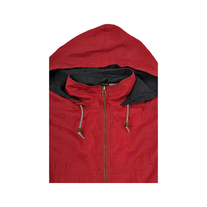 Vintage Nike Windbreaker Jacket Red Ladies Medium
