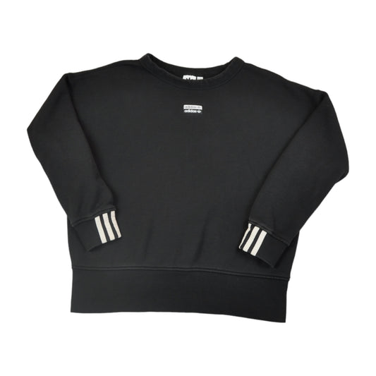 Vintage Adidas Sweatshirt Black Ladies Small