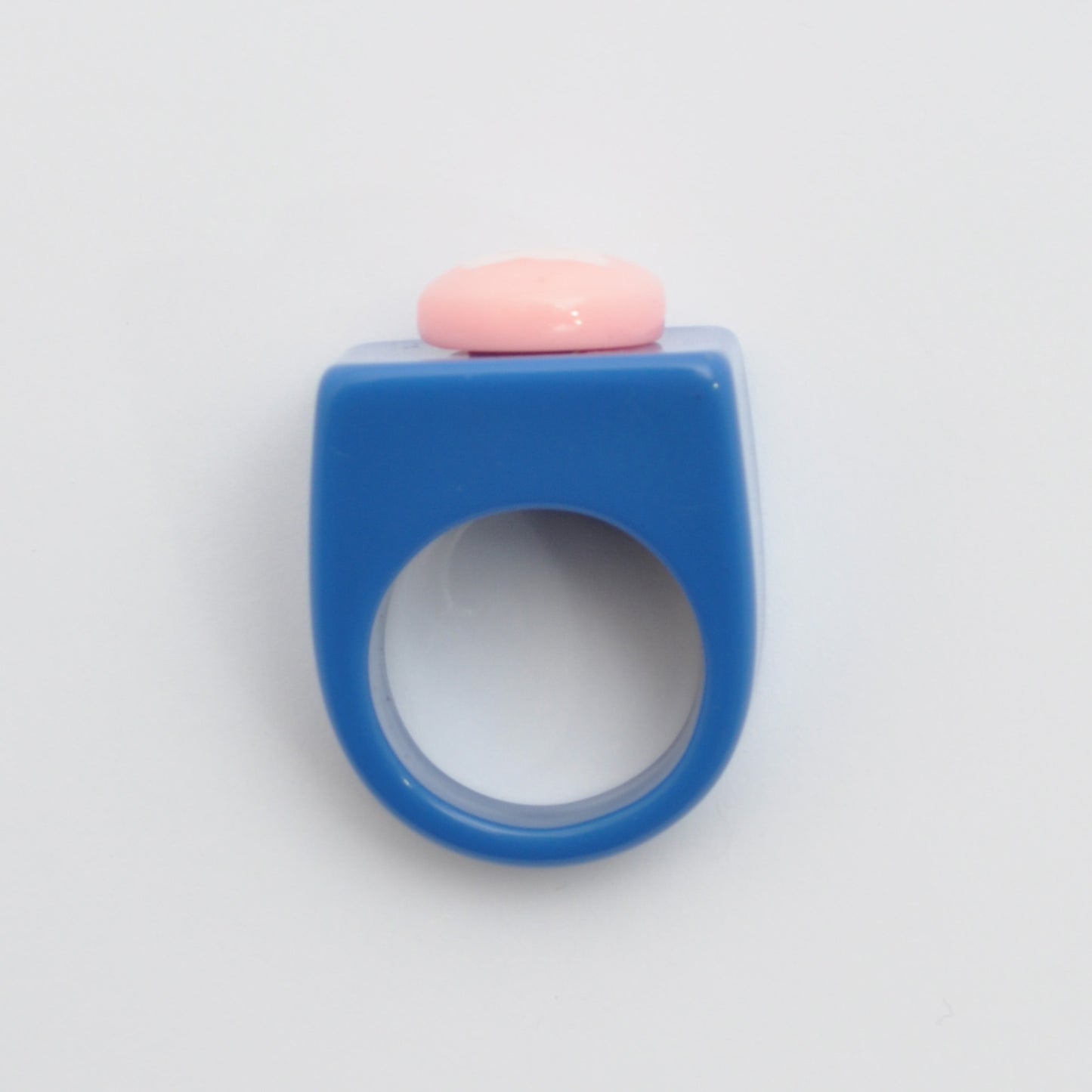 M Chunky Statement Ring Blue