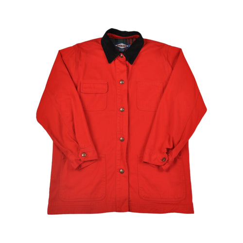 Vintage Workwear Field Jacket Blanket Lined Red Ladies Medium