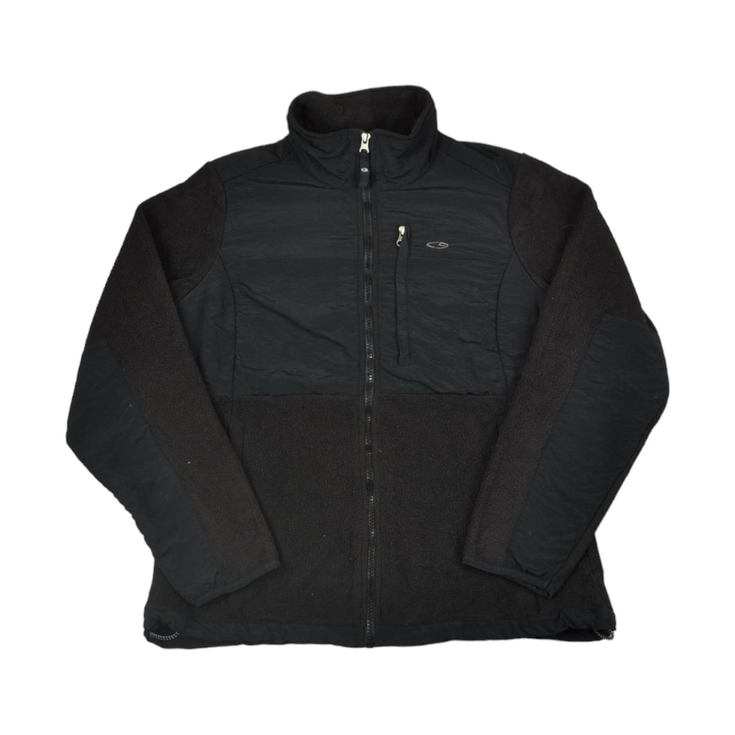Vintage Champion Fleece Jacket Black Medium