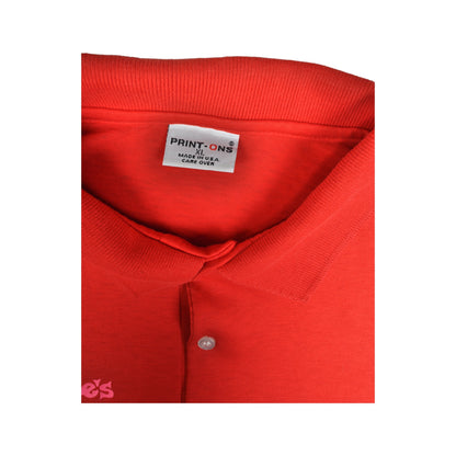 Vintage Harpoon Eddie's Sylvan Beach N.Y. Polo Shirt Red Ladies XL