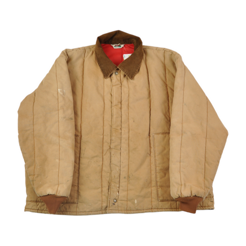 Vintage Key Workwear Jacket Thermal Lining Tan XXXL