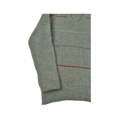 Vintage Knitted Jumper Retro Pattern Medium