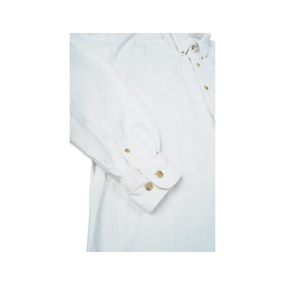 Vintage Lee Shirt Long Sleeve White Large