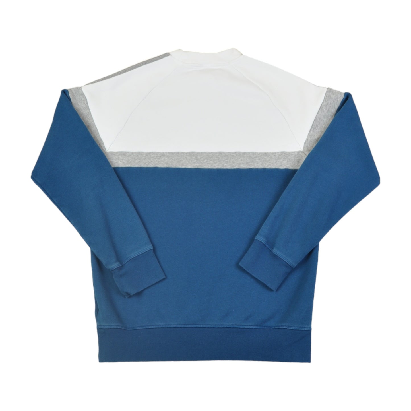Vintage Adidas Sweatshirt Block Colour Blue/White Small
