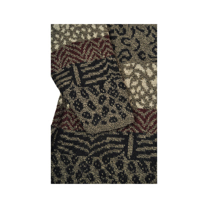 Vintage Knitted Jumper Retro Leopard Print Ladies Small