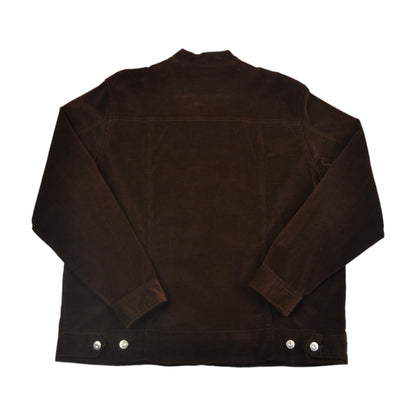 Vintage Y2K Corduroy Jacket Brown Ladies Large