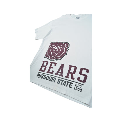 Vintage Champion Bears Missouri State T-Shirt White Large