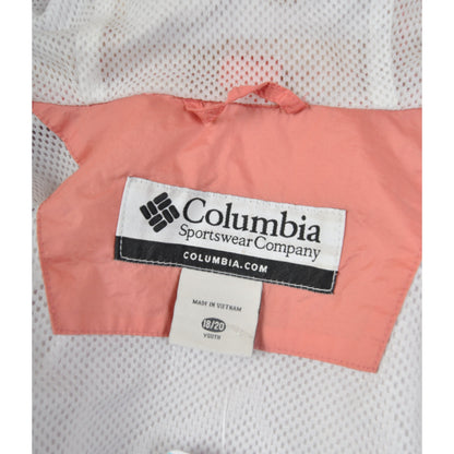 Vintage Columbia Jacket Waterproof Green Pink Small