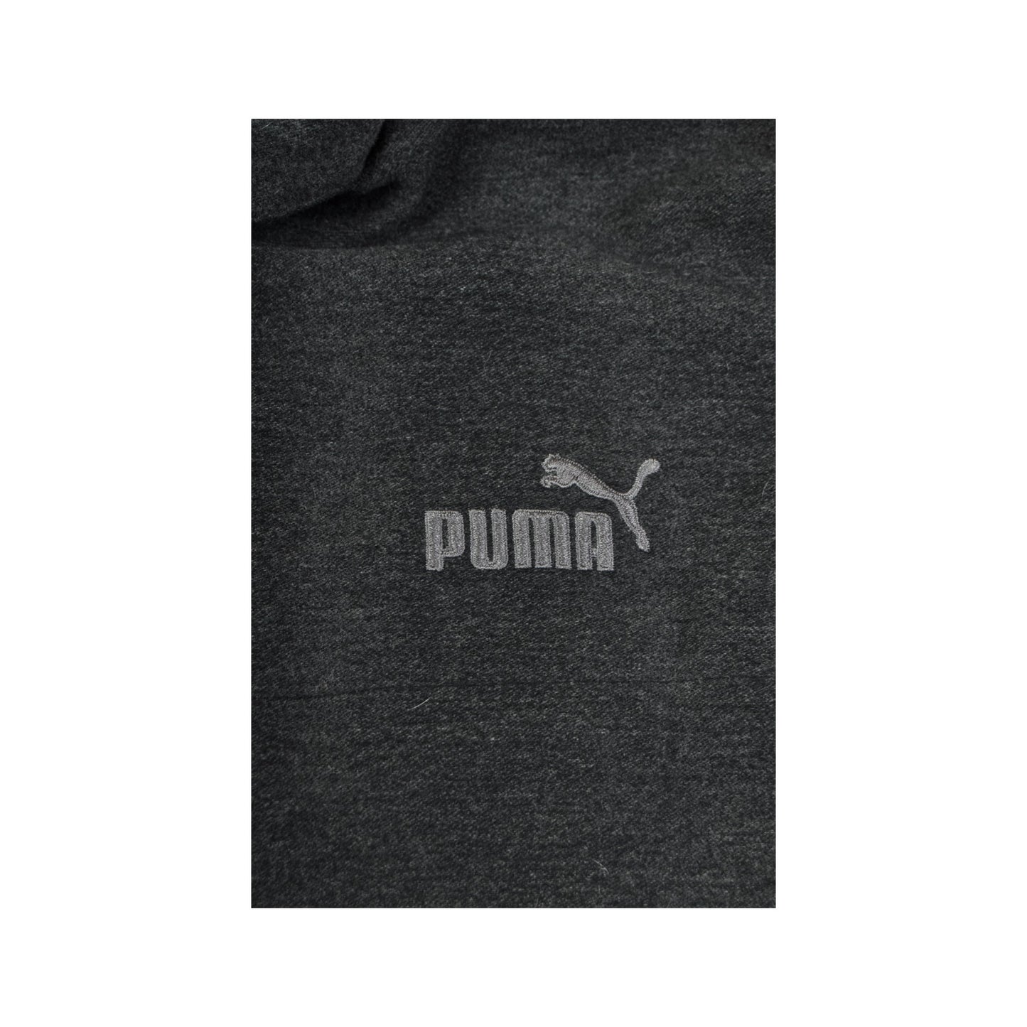 Vintage Puma Hooded Jacket Grey Large