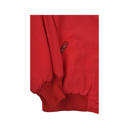 Vintage Eddie Bauer Windbreaker Jacket Fleece Lining Red Ladies XL
