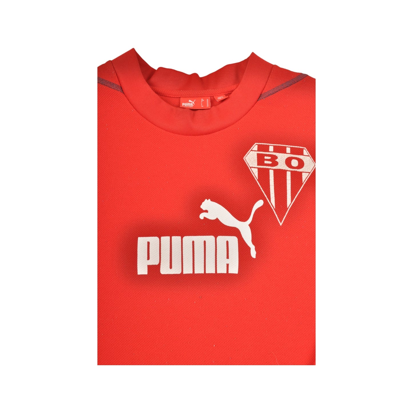 Vintage Puma Biarritz Olympique Crewneck Sweatshirt Red Small
