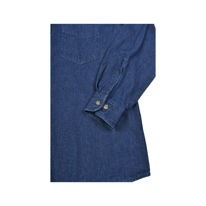 Vintage Dickies Denim Shirt Blue Large