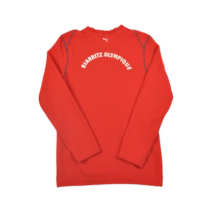 Vintage Puma Biarritz Olympique Crewneck Sweatshirt Red Small