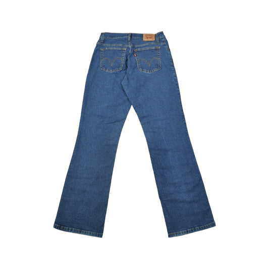 Vintage Levi's 330 Relaxed Boot Cut Jeans Blue Wash Denim Ladies W30 L32