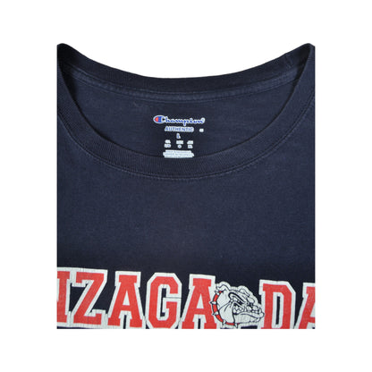 Vintage Champion Gonzaga University Dad T-Shirt Navy Medium