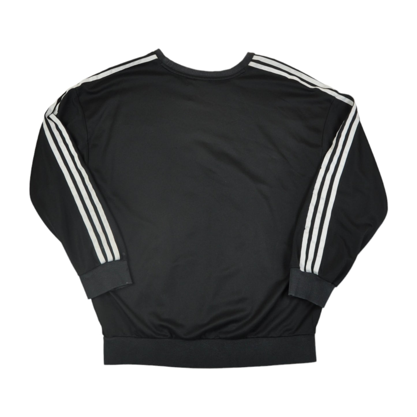 Vintage Adidas Crew Neck Sweatshirt Black Ladies Medium