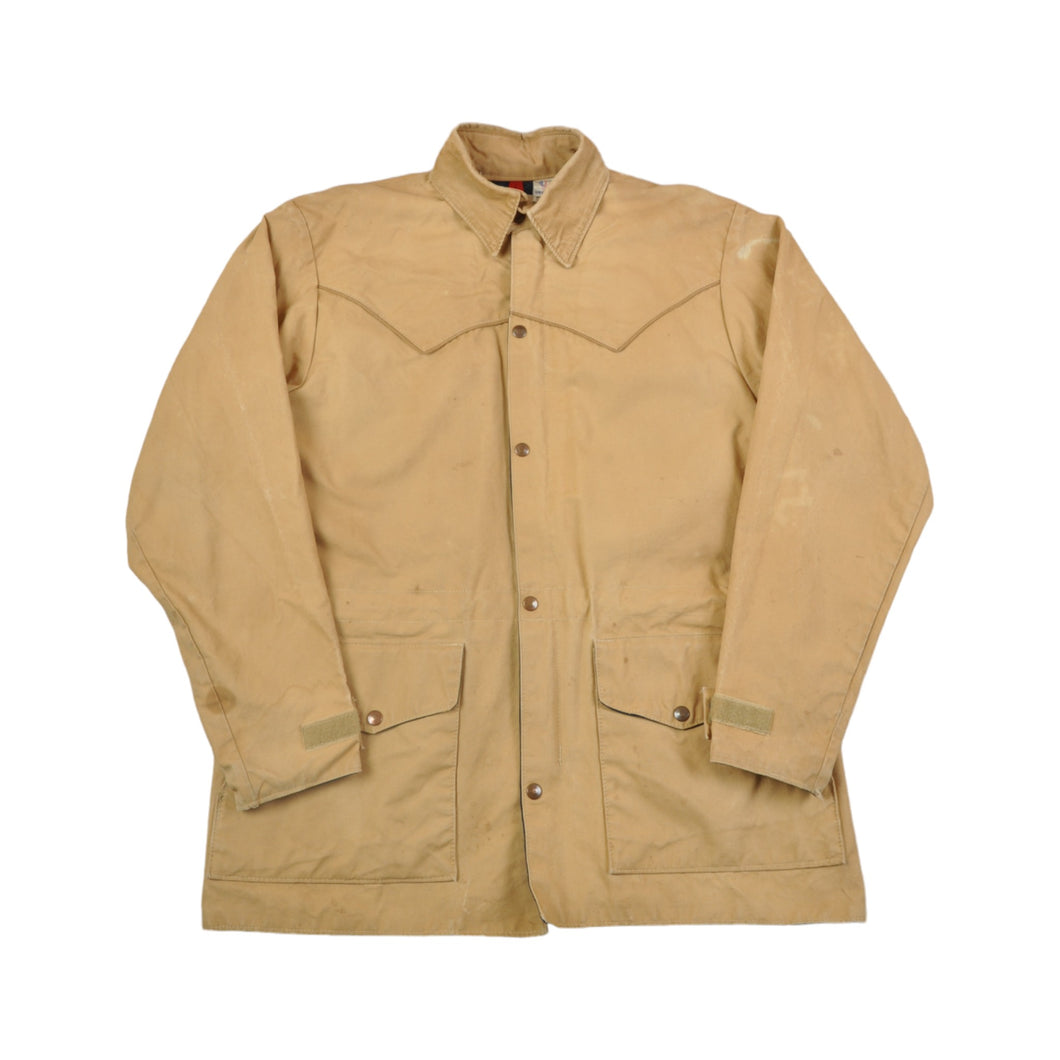 Vintage Workwear Western Cowboy Jacket Tan Large