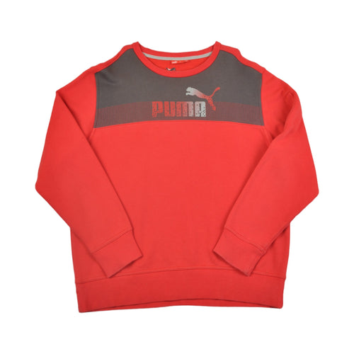 Vintage Puma Crewneck Sweatshirt Red XL