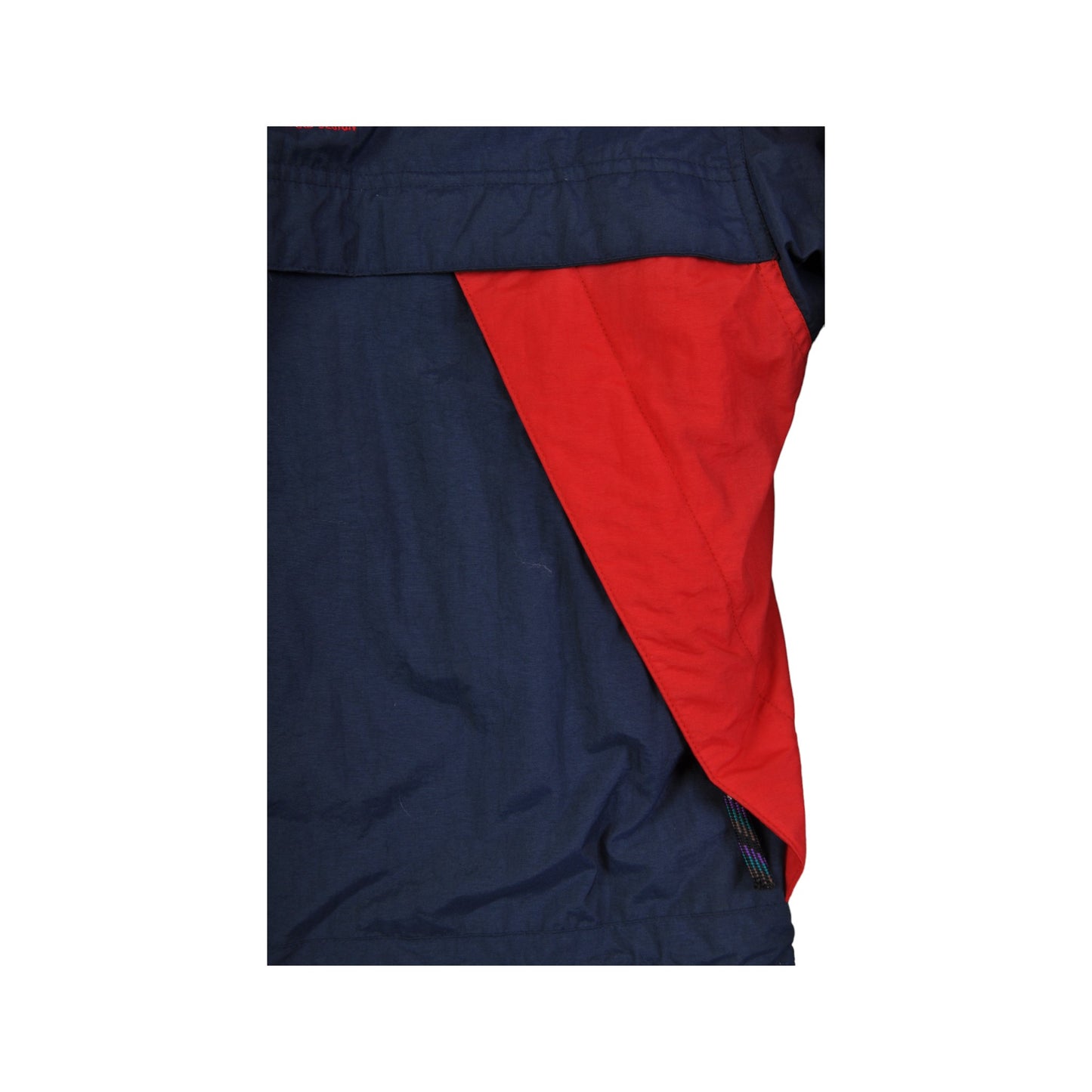 Vintage Alpine Ski Jacket Retro Block Colour Navy/Red XL