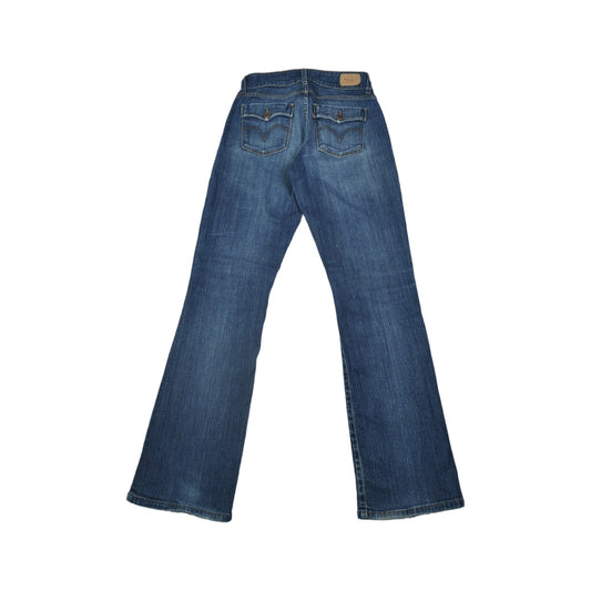 Vintage Levi's 529 Curvy Boot Cut Jeans Blue Wash Denim Ladies W28 L32