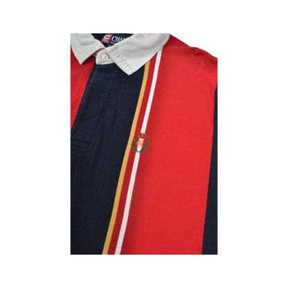 Vintage Chaps Ralph Lauren Stripe T-Shirt Red Large