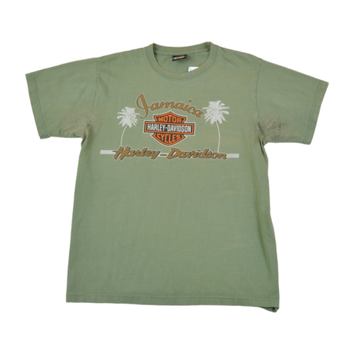 Vintage Harley-Davidson Jamaica T-Shirt Khaki Small