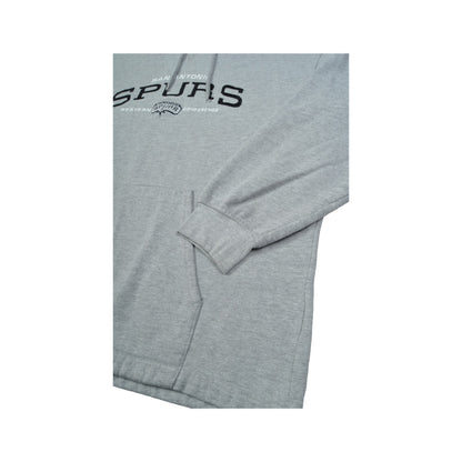 Vintage NBA San Antonio Spurs Hoodie Grey Large