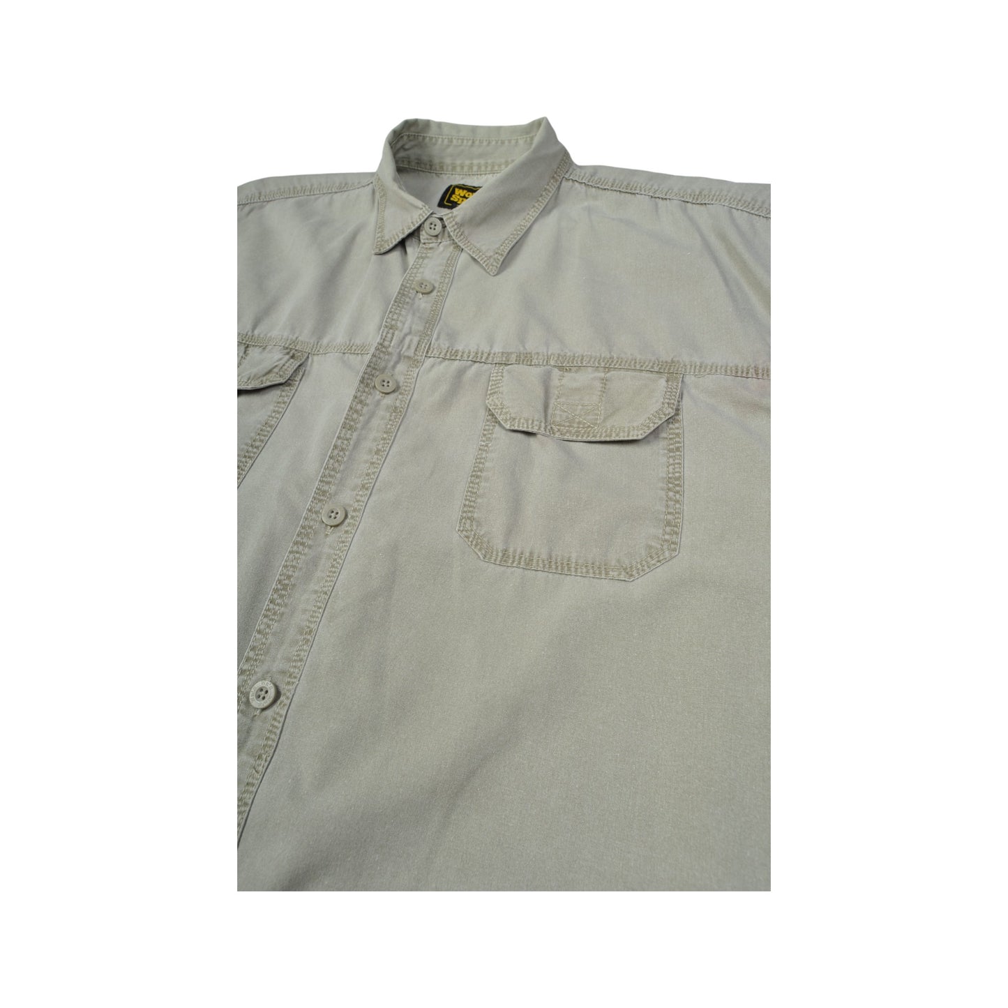 Vintage Shirt 90s Short Sleeve Grey XXL