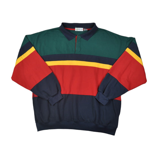 Vintage Van Heusen Stripe Long Sleeve T-Shirt Multi XL