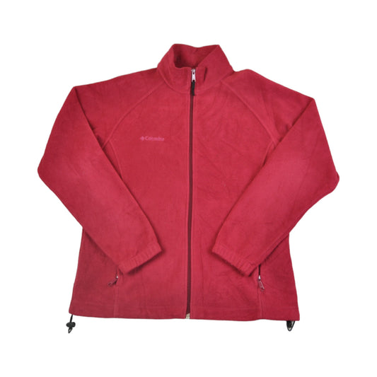 Vintage Columbia Fleece Jacket Pink Ladies Large