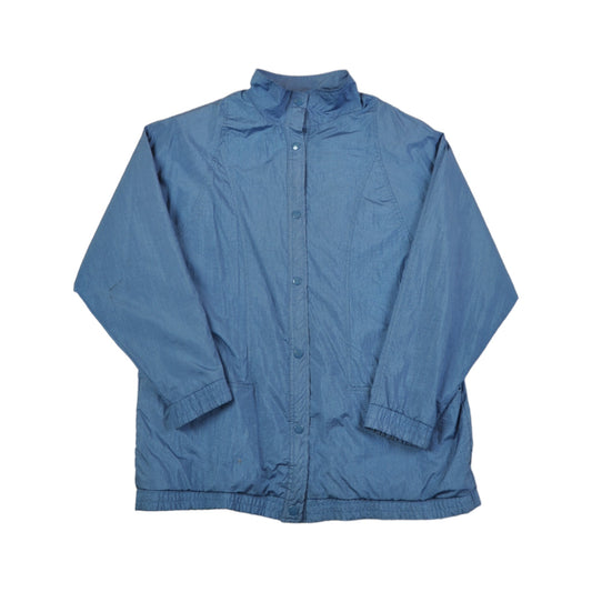 Vintage Windbreaker Jacket Blue Ladies Large