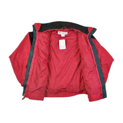 Vintage Columbia Ski Jacket Waterproof Red/Black Ladies Medium