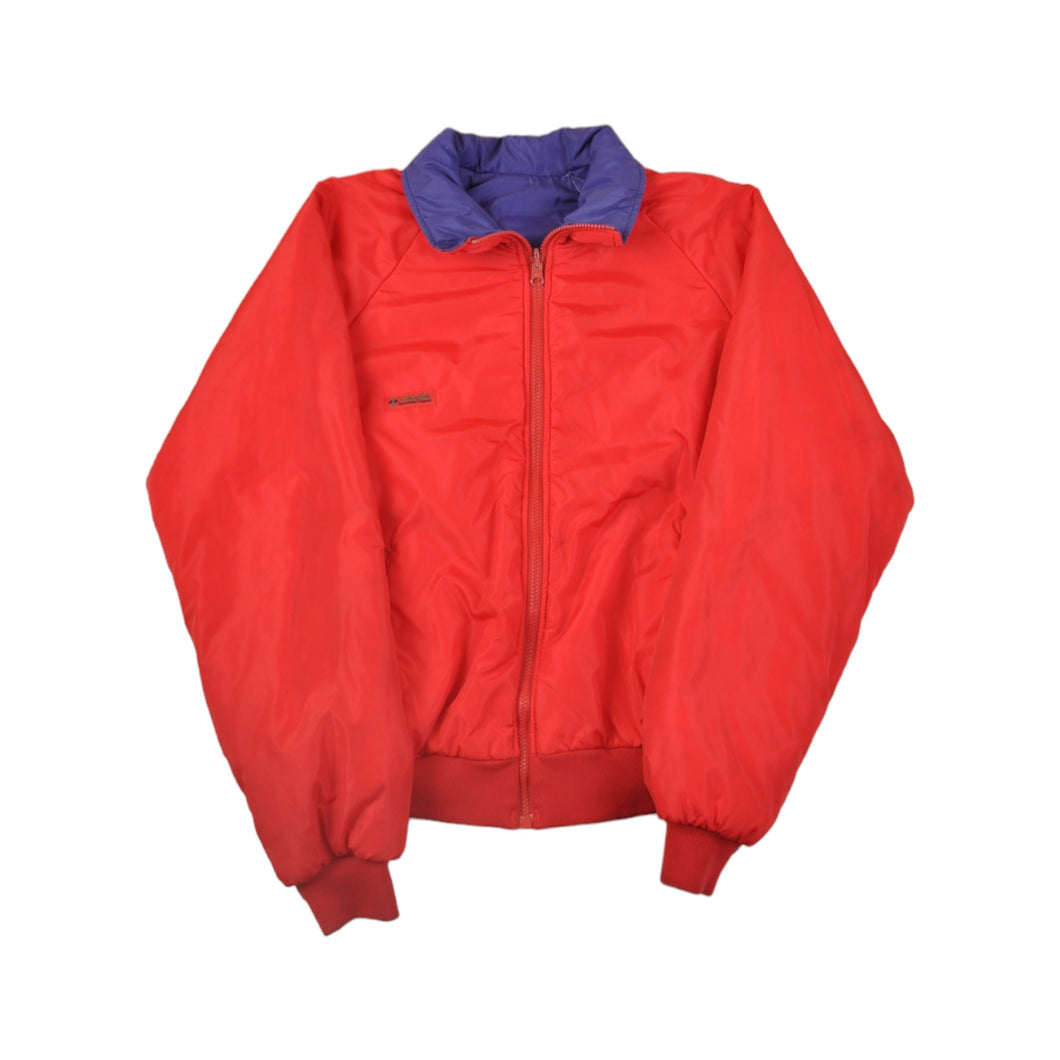 Vintage Columbia Jacket Waterproof Reversible Red/Blue Large