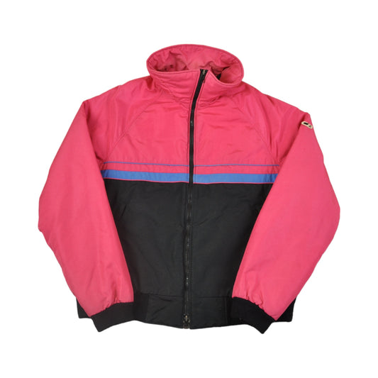 Vintage Ski Jacket Pink/Black Ladies Large