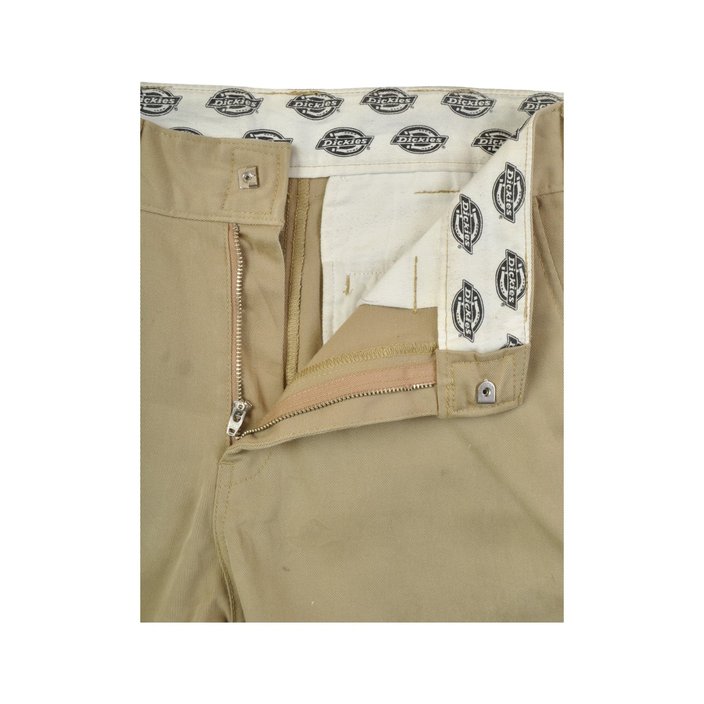 Vintage Dickies Workwear Pants Slim Fit Beige W32 L30