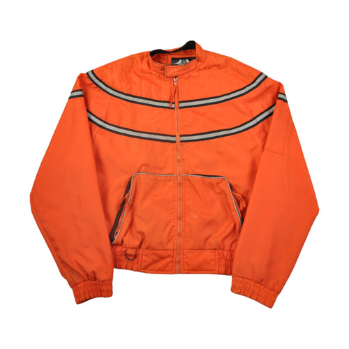 Vintage Biker Jacket Orange Large