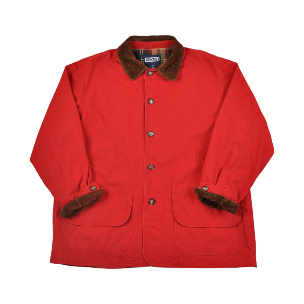 Vintage Workwear Field Jacket Blanket Lined Red Large