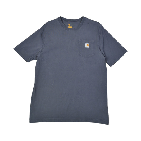 Vintage Carhartt Pocket T-Shirt Purple Medium